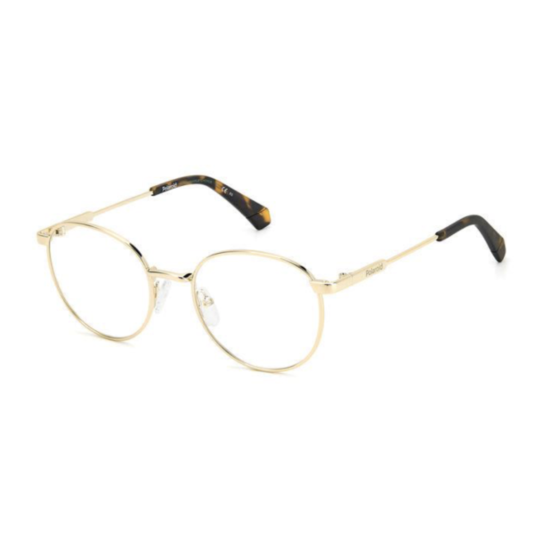Gold metal POLAROID KIDS frame +  FILTER INCLUDED, MODEL: PLD D827 J5G, SIZE: 47-18