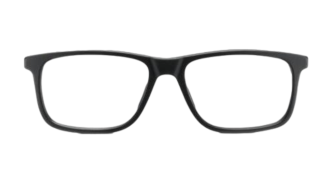 Black plastic DESIGNER frame (SPRING SIDES) + FILTER INCLUDED, Size: 55-17 Model: Lastra 06 003