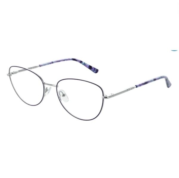 Purple Silver Metal DESIGNER frame + FILTER INCLUDED, MODEL: Cameo Paris, SIZE: 53-17