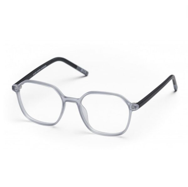 Crystal Matte Grey plastic frame with Black sides + FILTER INCLUDED, MODEL: JMP626, SIZE: 48-19