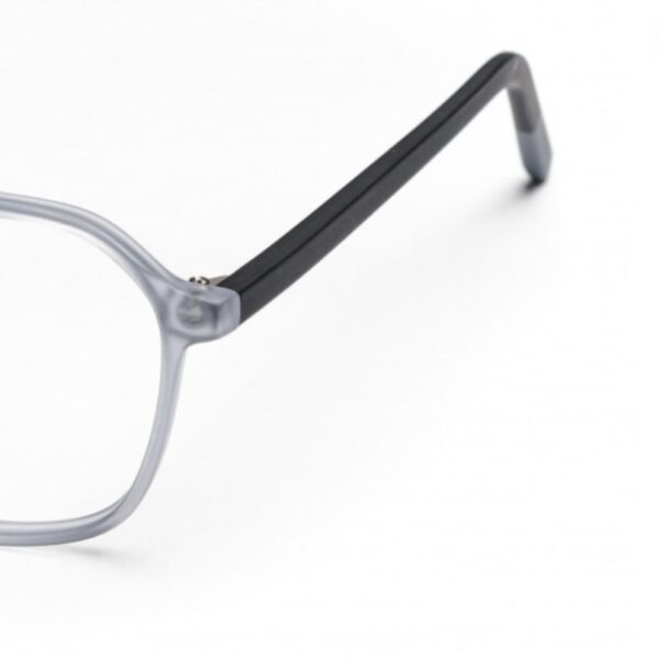 Crystal Matte Grey plastic frame with Black sides + FILTER INCLUDED, MODEL: JMP626, SIZE: 48-19 - Image 2